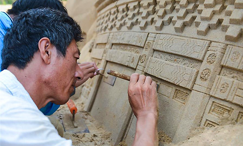 Foire des sculptures de sable marquant le sommet du G20 -1