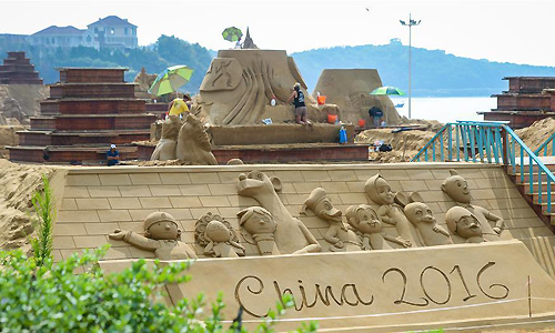 Foire des sculptures de sable marquant le sommet du G20 -5